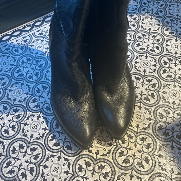 Rocco P black leather high heeled boot - Picture 7 of 9